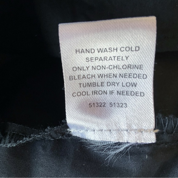 Sugarlips Malbec Ruffle Button Front Black Poplin Blouse Size XS - Picture 9 of 9